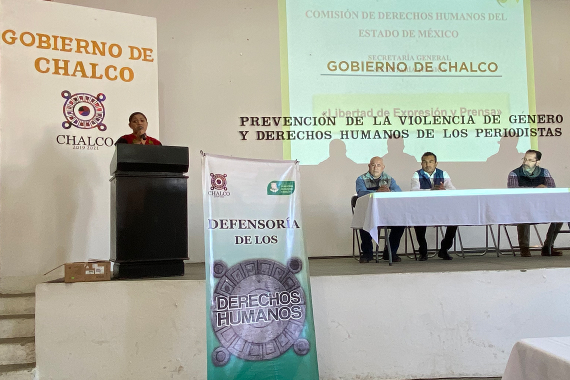 Boletín 144.-Comisión Municipal de Derechos Humanos capacita a autoridades en temas de violencia de género y derechos de los periodistas