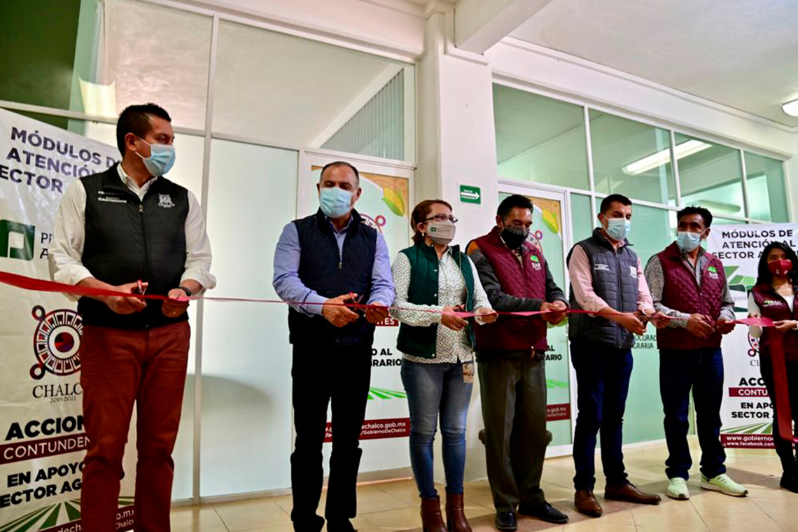 Boletín 270.-Miguel Gutiérrez inaugura el Módulo de Atención del Registro Agrario Nacional y Procuraduría Agraria en las instalaciones del Sistema Municipal DIF Chalco