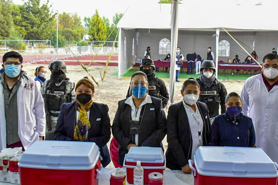 Boletín 233.-Gobierno de Chalco inicia la vacunación contra COVID-19 para adultos mayores con 4466 dosis en dos horas