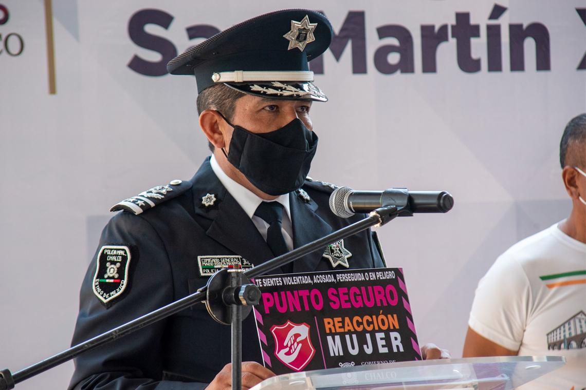 Boletín 243.-Seguridad Pública entrega patrullas para Chimalpa y Xico Nuevo