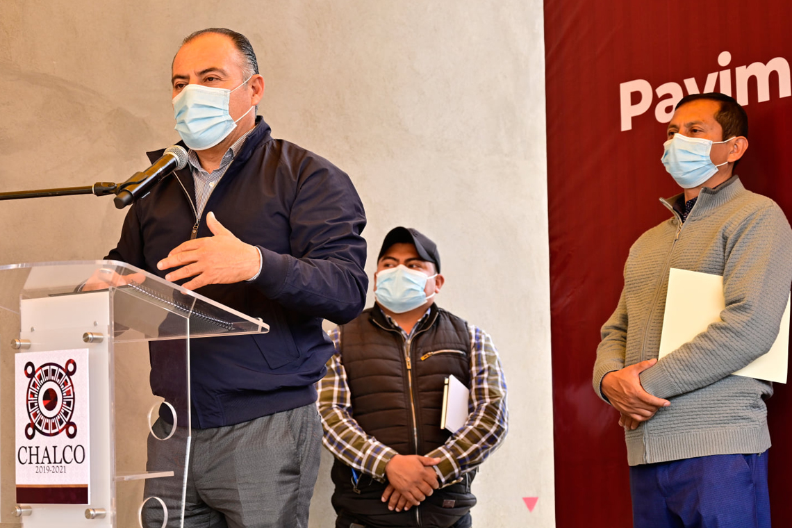Boletín 279.-Miguel Gutiérrez entrega obra pública en Xico Nuevo