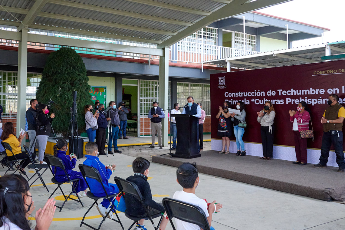 Boletín 289.-Miguel Gutiérrez entrega techumbre en San Pablo Atlazalpan