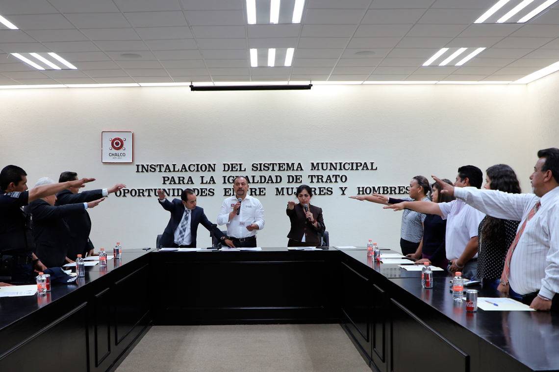 Boletín 56.-Gobierno de Chalco instala el Sistema Municipal para la Igualdad de Trato y Oportunidades entre Mujeres y Hombres