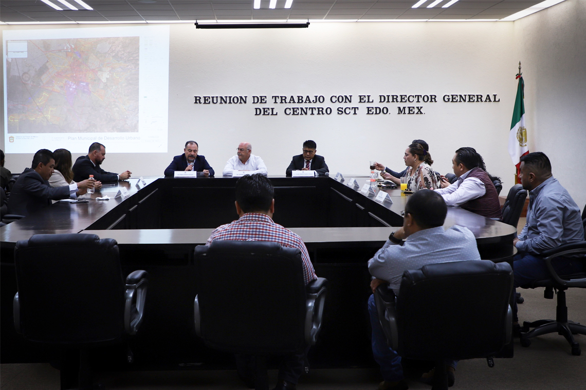 Boletín 75.-Miguel Gutiérrez se reúne con la Secretaría de Comunicaciones y Transportes para proyecto de mejora en vialidades