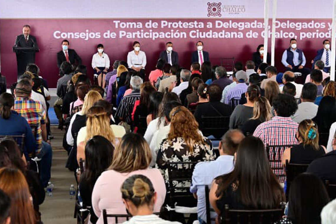 Boletín 046.- Miguel Gutiérrez toma protesta a las Autoridades Auxiliares 2022-2024