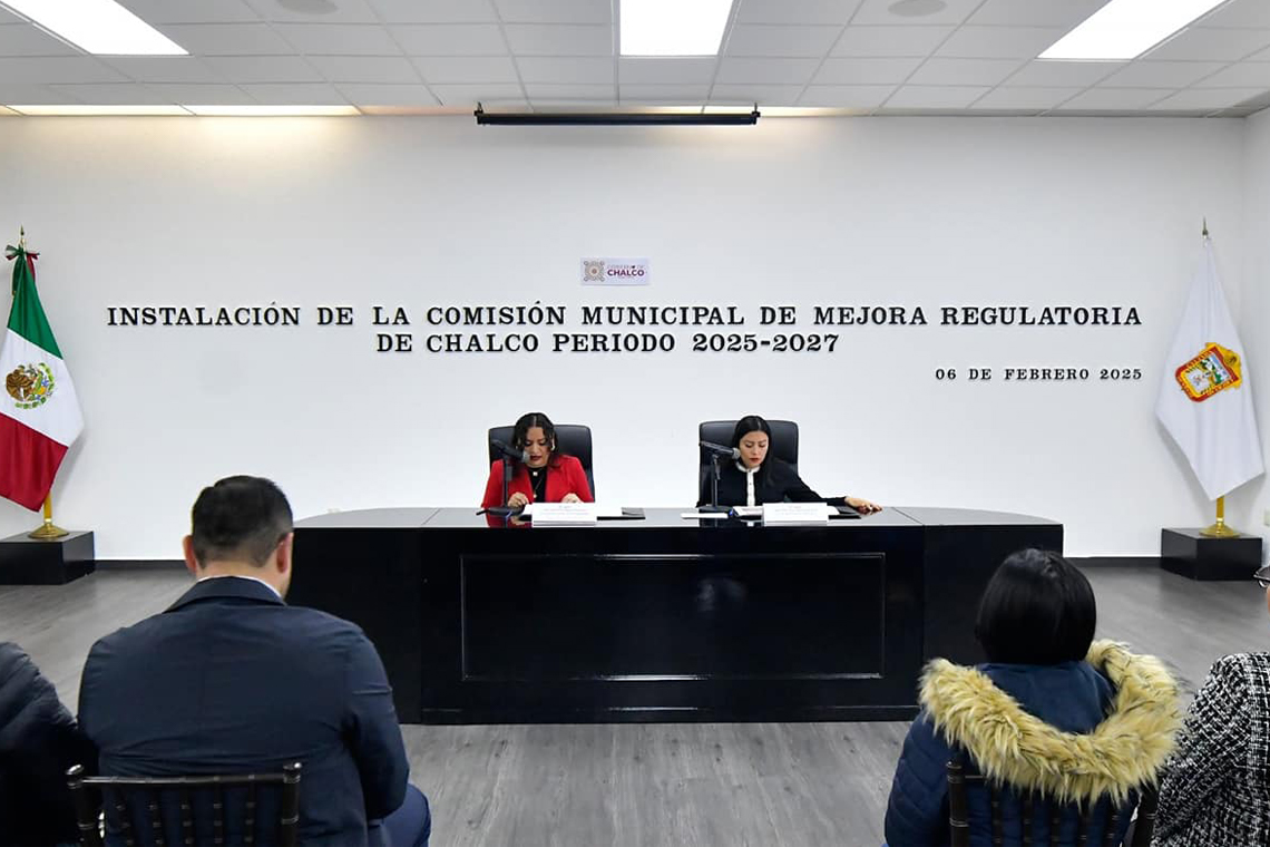 Boletín 012.- Gobierno de Chalco instala la Comisión Municipal de Mejora Regulatoria