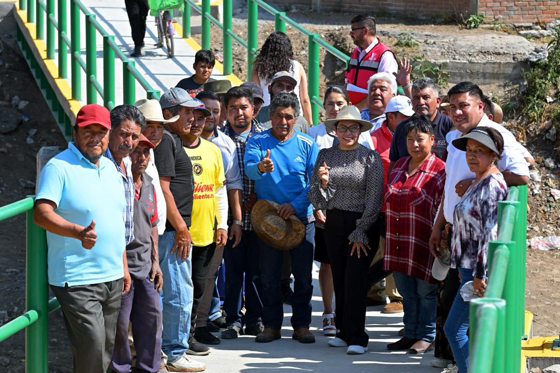 Boletín 044.- Abigail Sánchez entrega pavimentación en San Martín