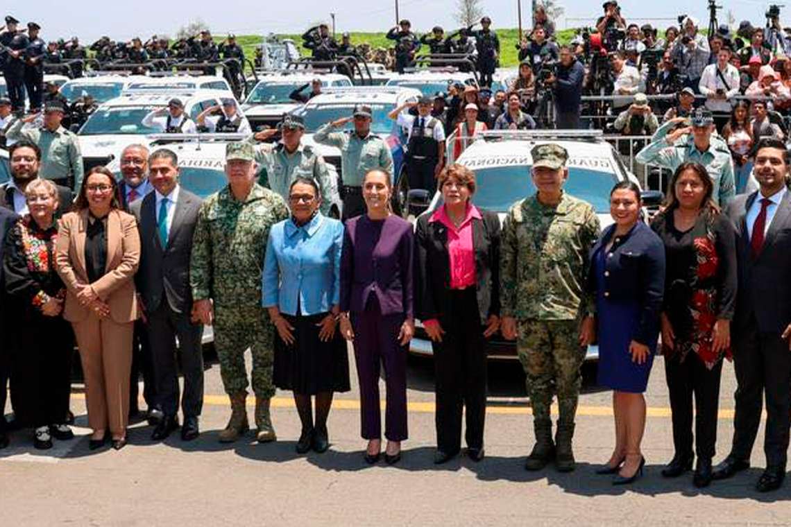 Boletín 064.- Abigail Sánchez acompaña a Sheinbaum al anuncio del Mando Unificado