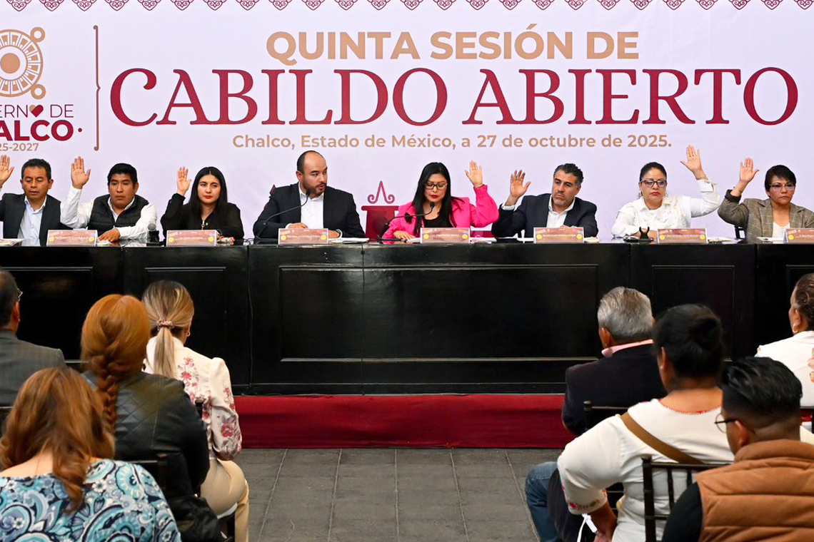 Boletín 099.- Gobierno de Chalco celebra su Quinto Cabildo Abierto