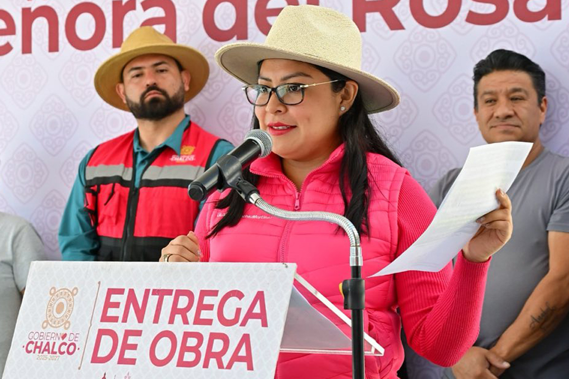 Boletín 100.- Abigail Sánchez entrega pavimentación en Tres Marías