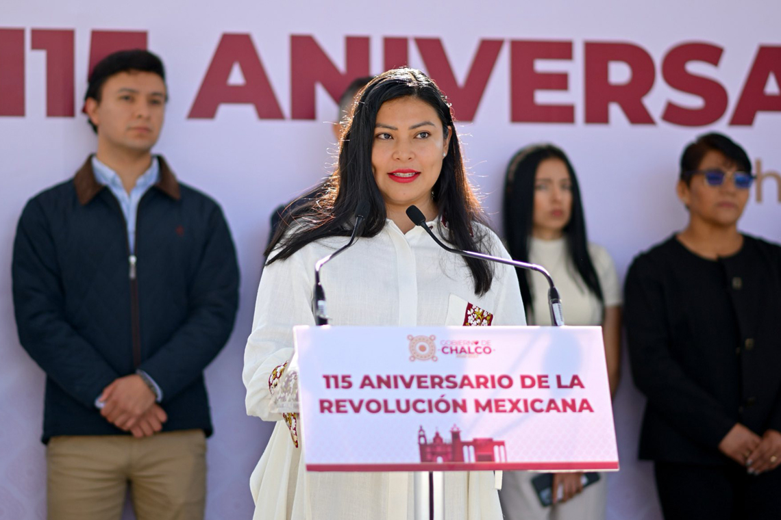 Boletín 108.- Abigail Sánchez encabeza Conmemoración del 115 Aniversario de la Revolución Mexicana  