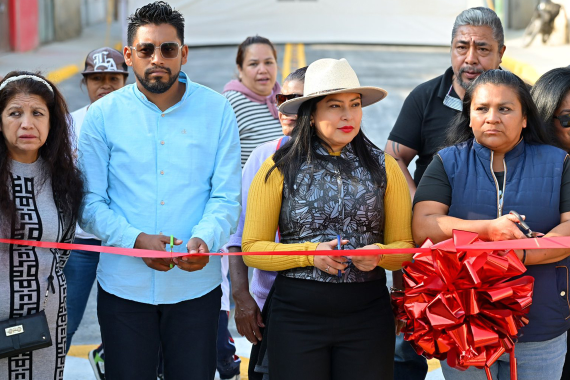Boletín 128.- Abigail Sánchez entrega calle San Pablo en Nueva San Antonio