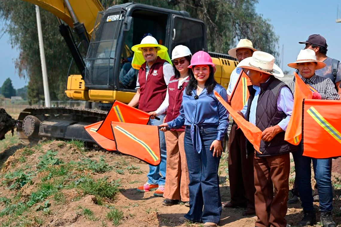 Boletín 162.- Abigail Sánchez encabeza plan contra inundaciones en Chalco