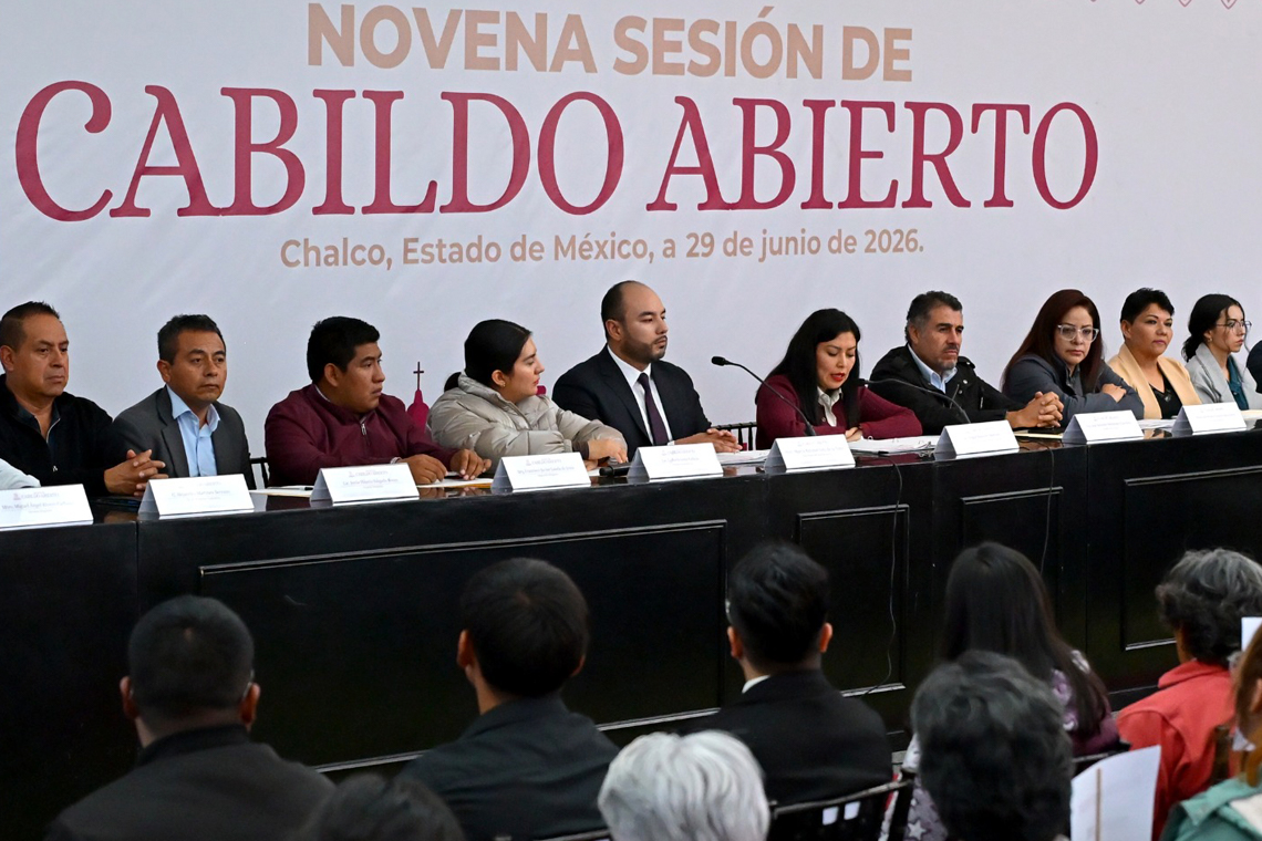 Boletín 179.- Gobierno de Chalco celebra su Noveno Cabildo Abierto